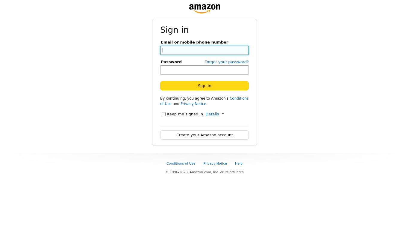 Amazon Influencer Program Landing page