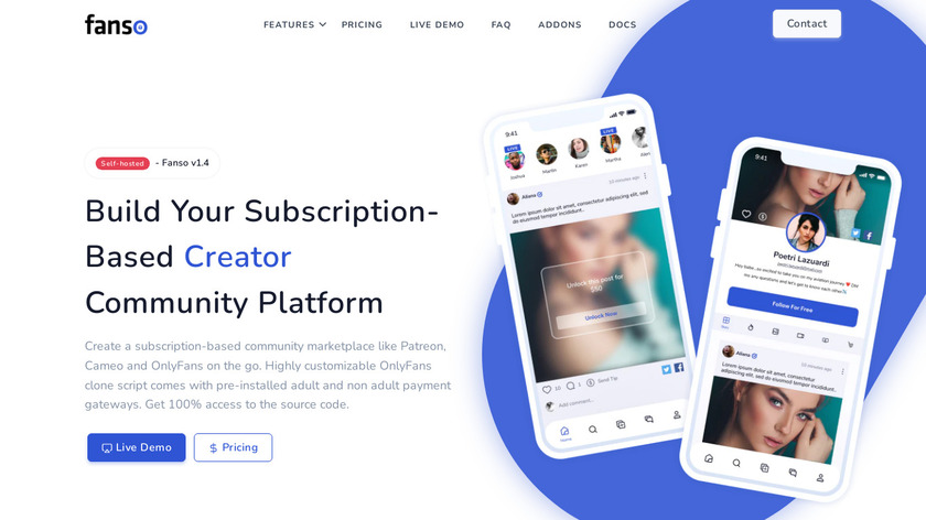 Fanso.io Landing Page