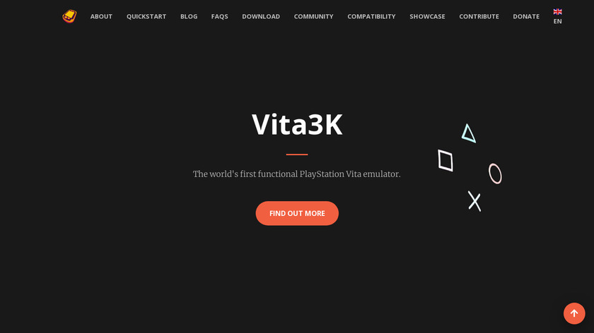 Vita3K Landing Page