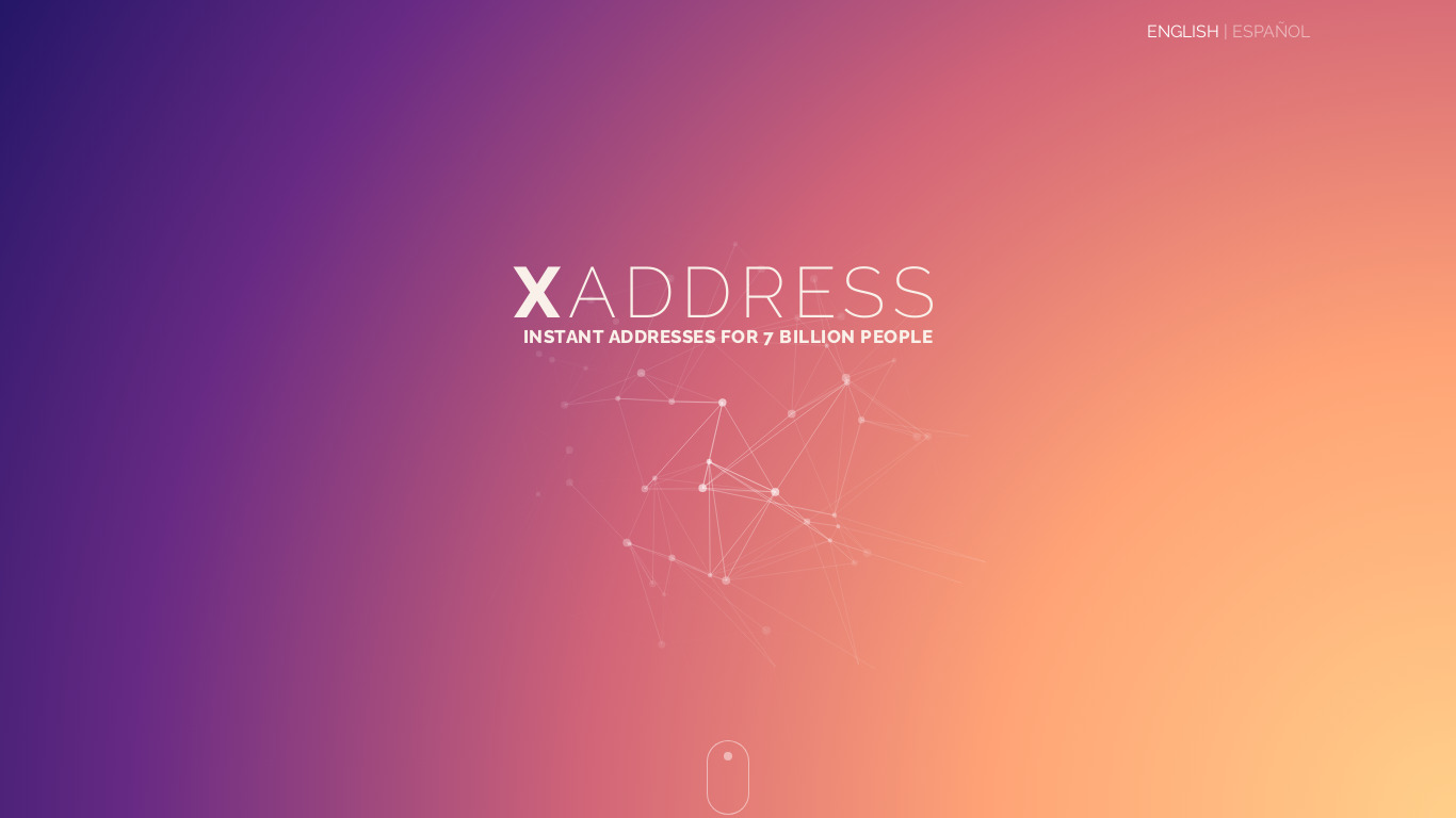 Xaddress Landing page