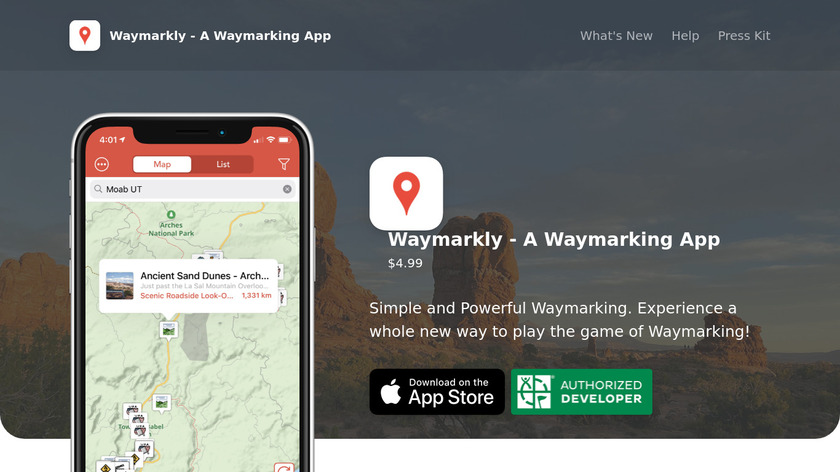 Waymarkly Landing Page