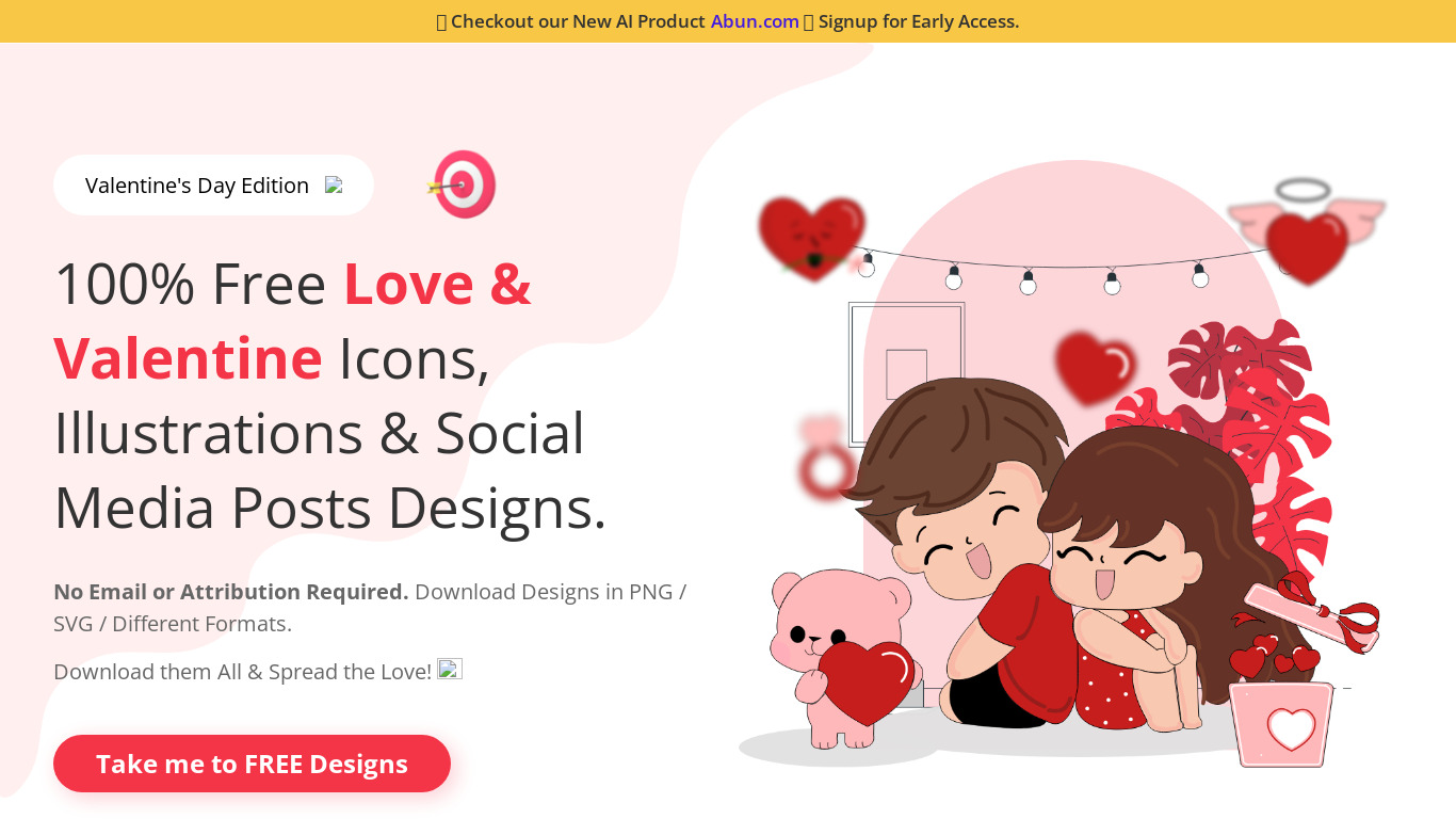 Valentines Day Graphics By Draftss Landing page