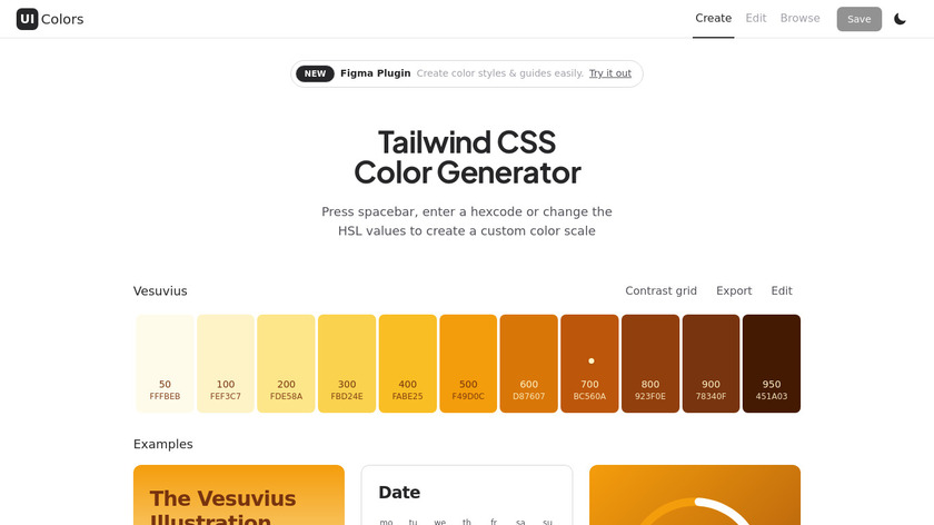 UI Colors Landing Page