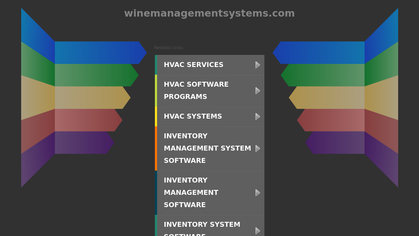 Wine Management Systems Landing page
