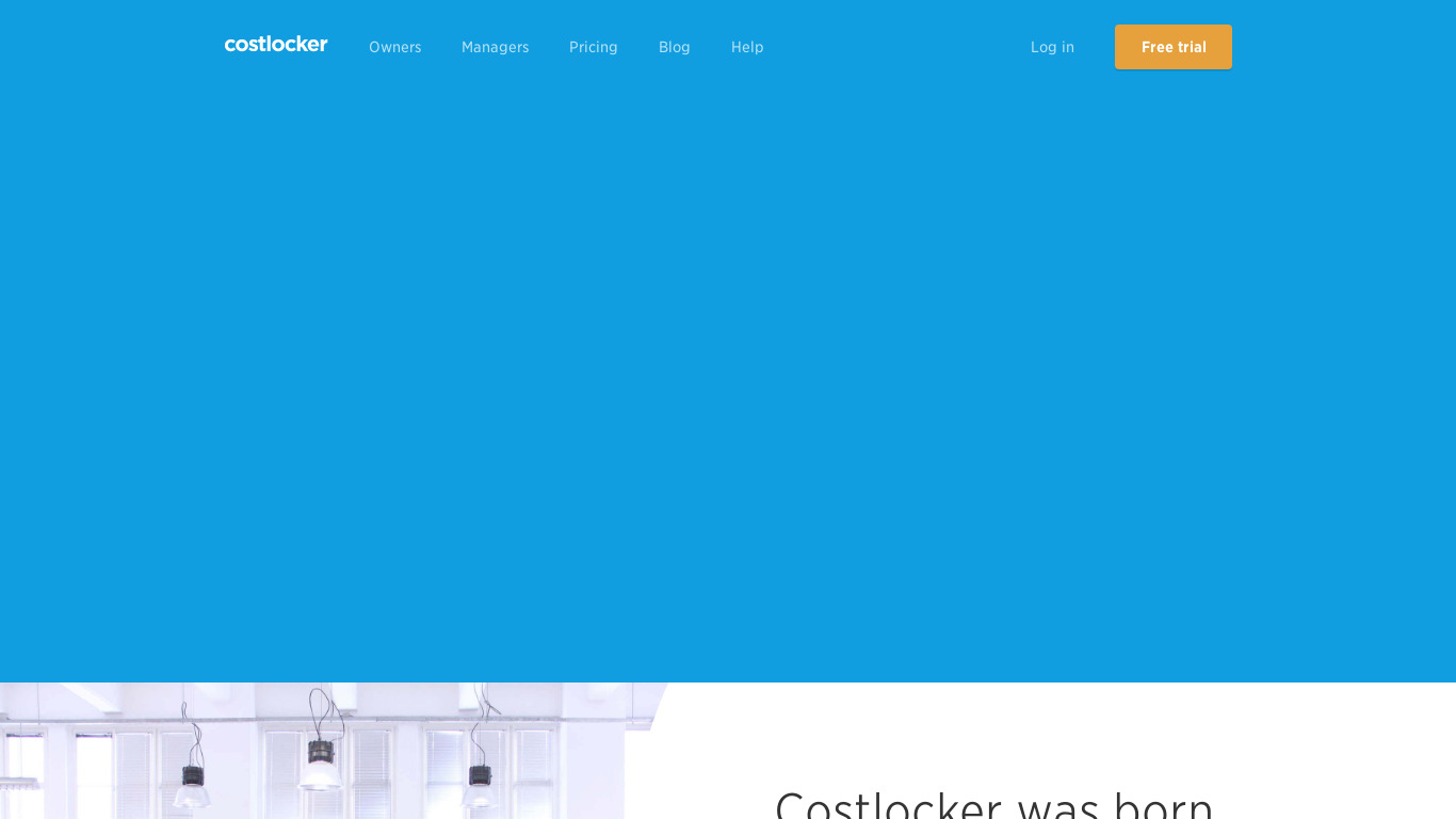 Costlocker Landing page