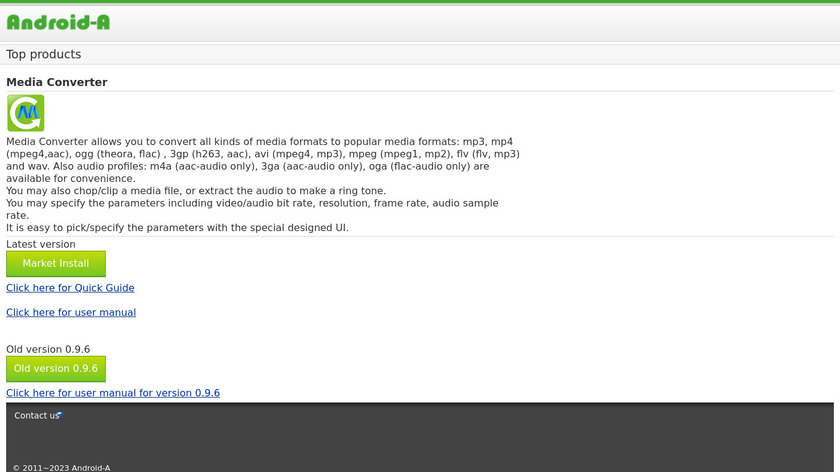 aDownloader Landing Page