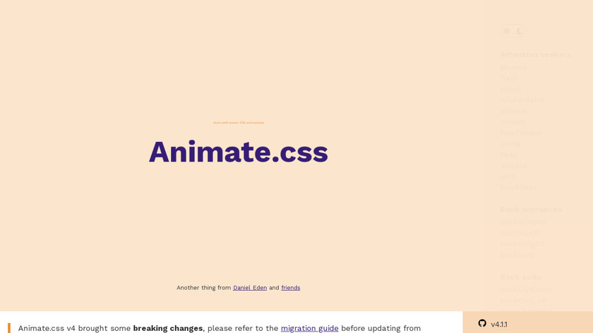 Animate.css Landing Page
