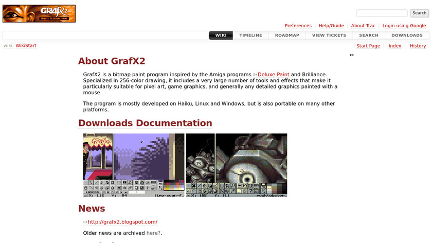 Grafx2 Landing Page