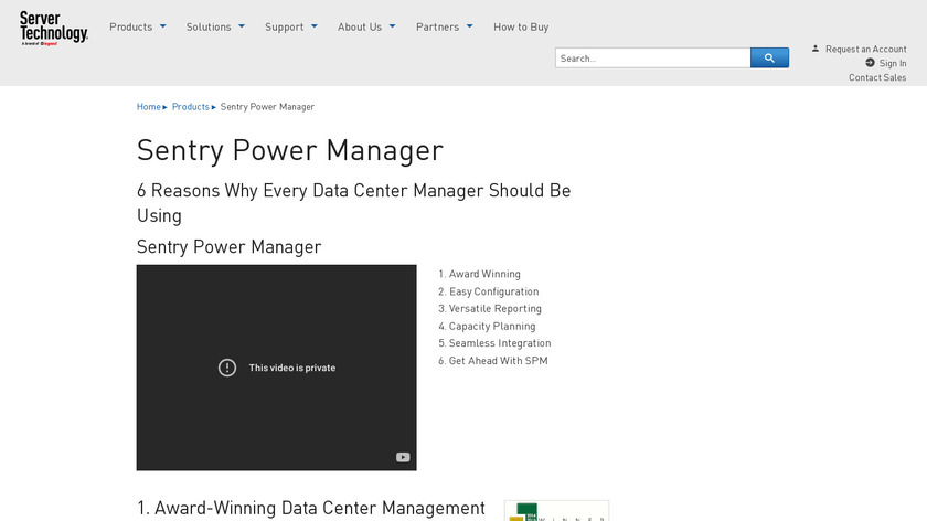 Sentry Power Manager Landing Page