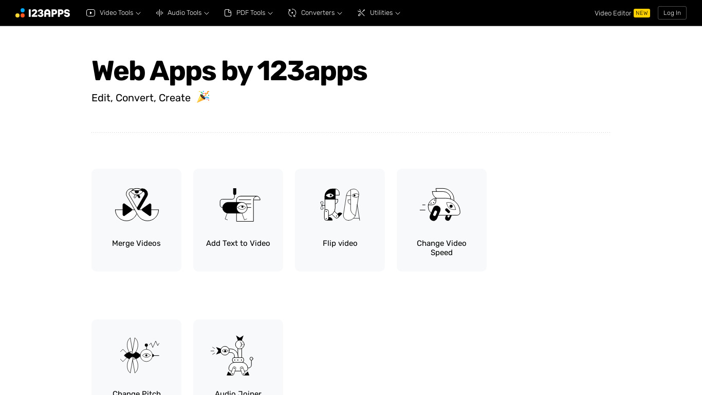 123apps Landing page
