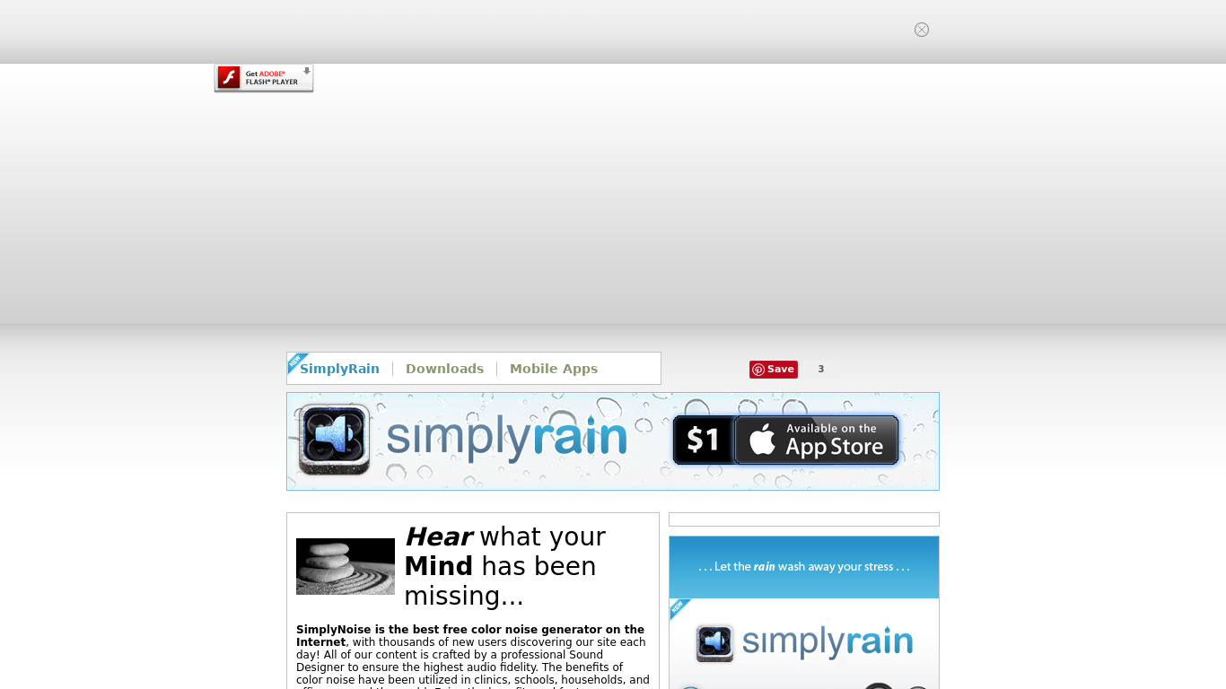 SimplyNoise Landing page