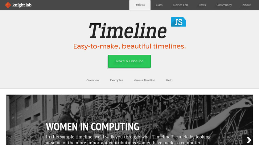 Timeline JS Landing Page