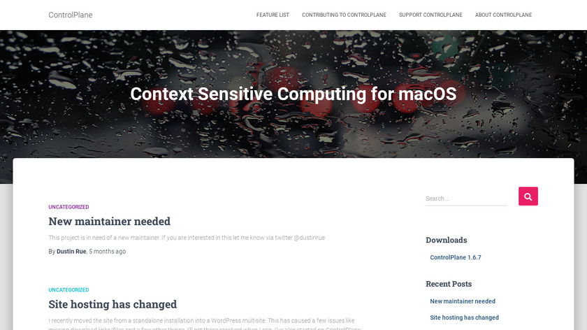 Controlplaneapp.com Landing Page