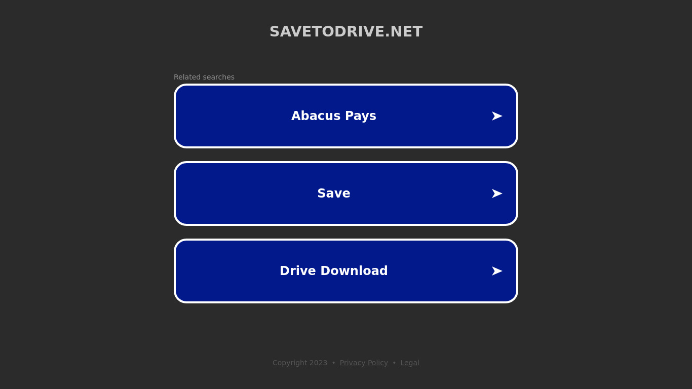 SaveToDrive Landing page
