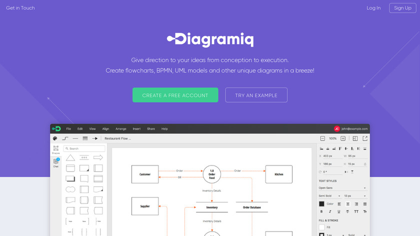 Diagramiq Landing Page