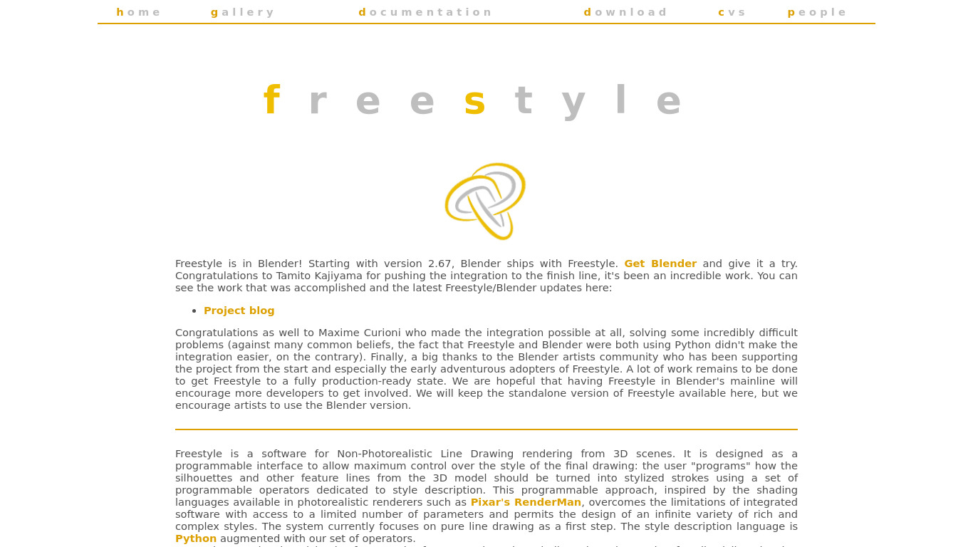 Freestyle Landing page