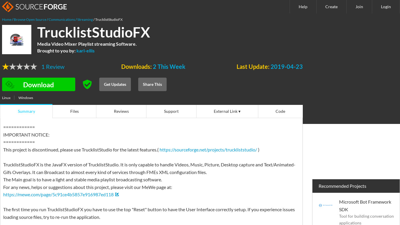 TrucklistStudioFX Landing page