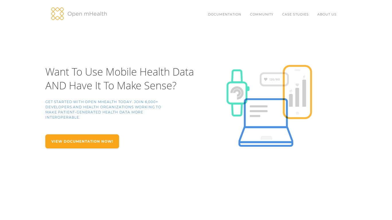 Open mHealth Landing page