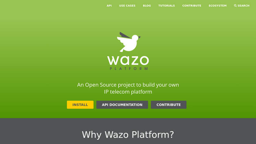 Wazo Landing Page
