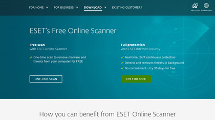 ESET Online Scanner image