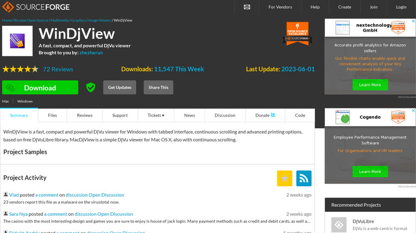 WinDjView Landing Page