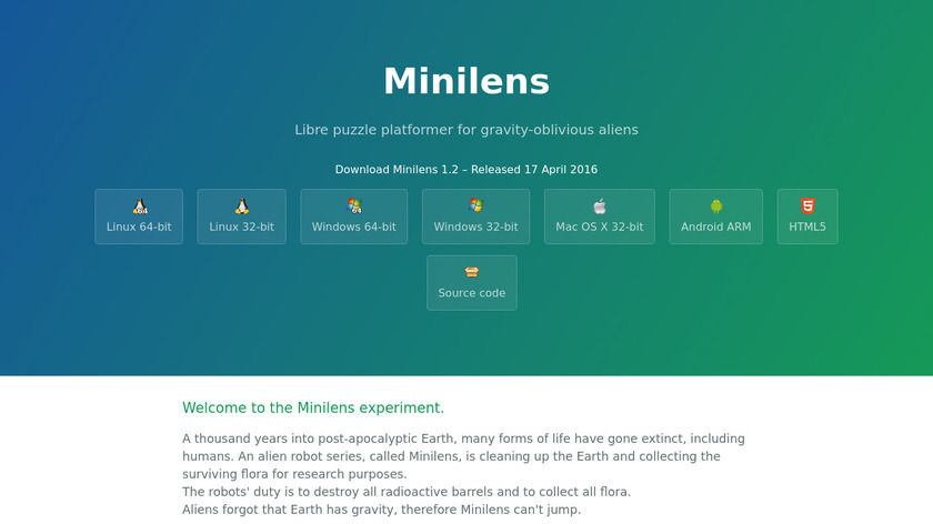 Minilens Landing Page