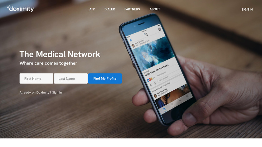 Doximity Landing Page