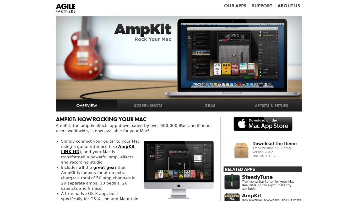 Ampkit Landing page