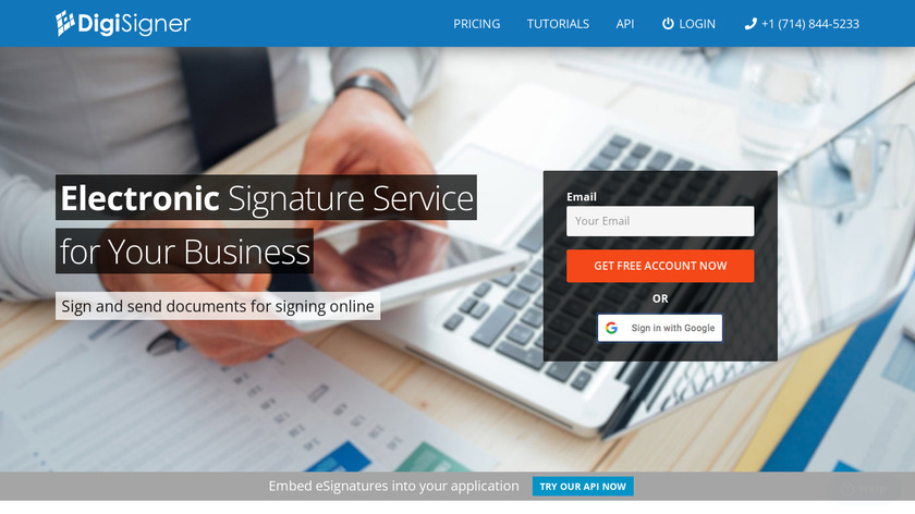 DigiSigner Landing Page