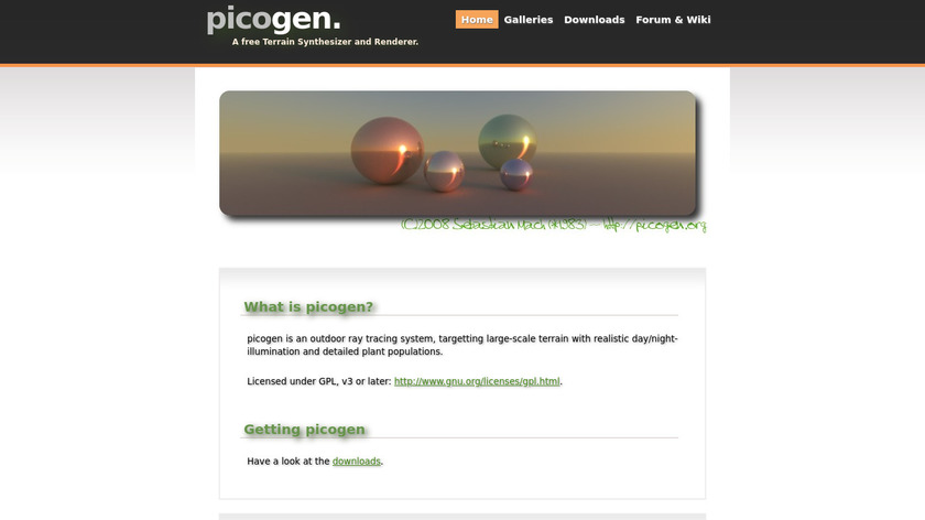 Picogen Landing Page