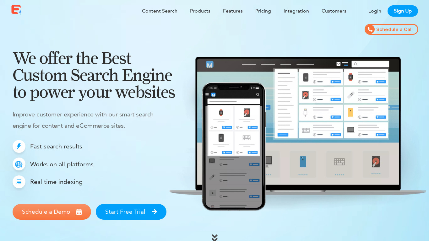 Expertrec Landing page