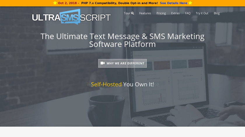 UltraSMSScript Landing Page
