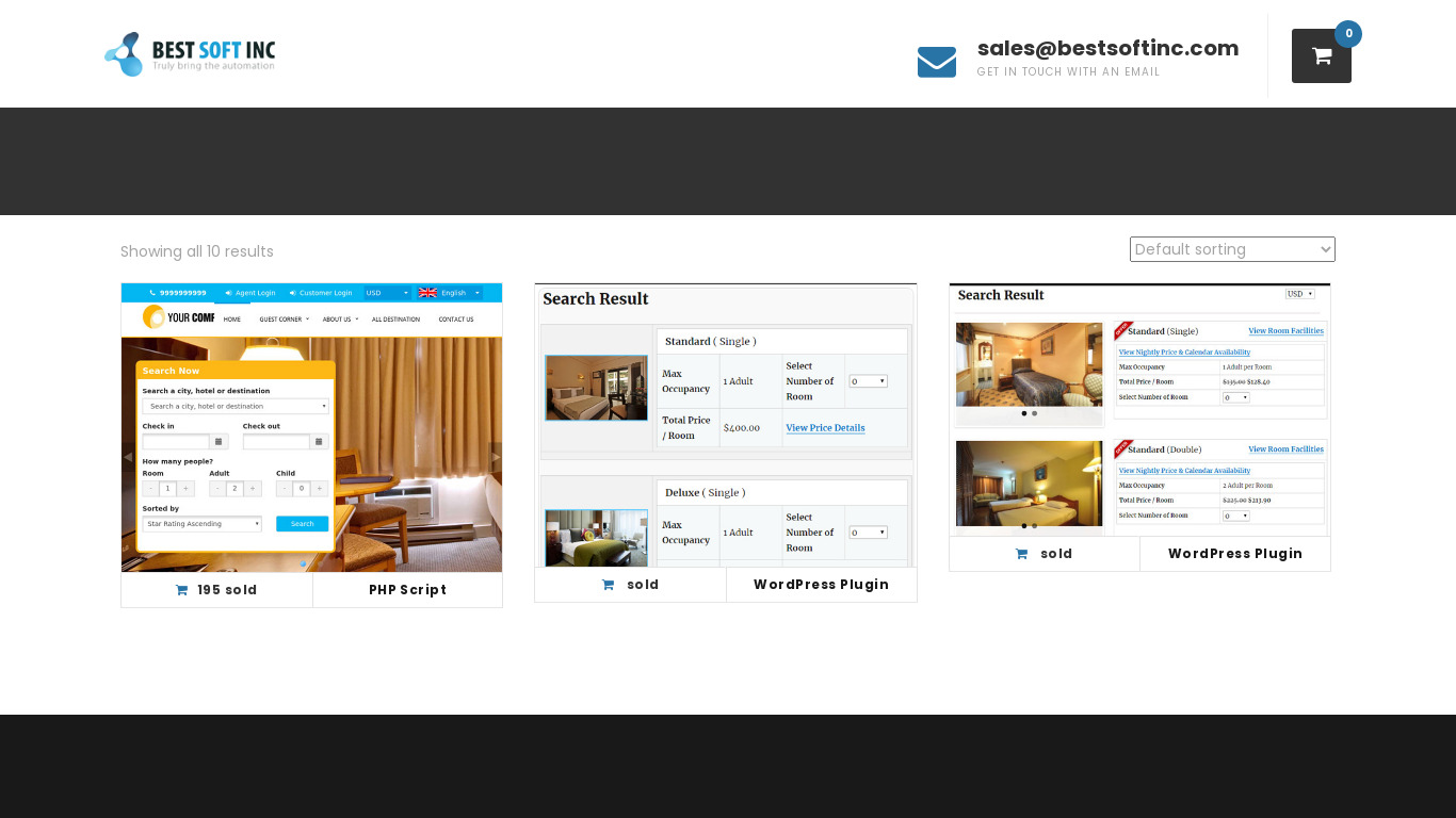 BSI Hotel Booking System Landing page