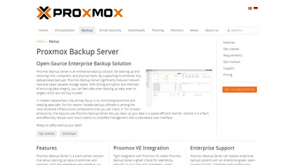 Proxmox Backup Server image