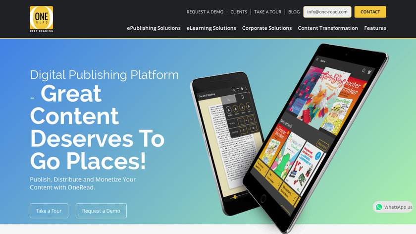OneRead Landing Page