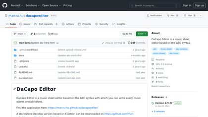 DaCapo Editor image