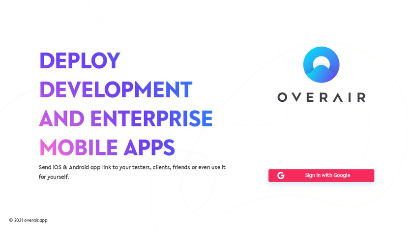 OverAir.app Landing Page