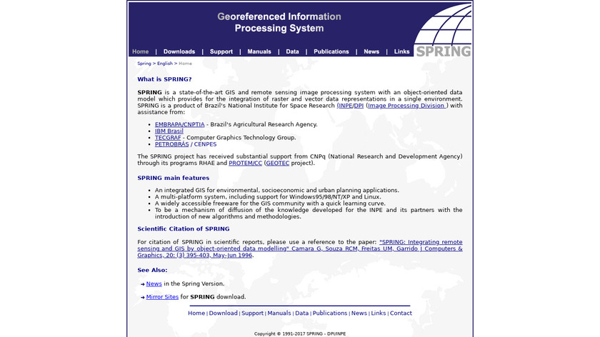 dpi.inpe.br Spring GIS Landing Page