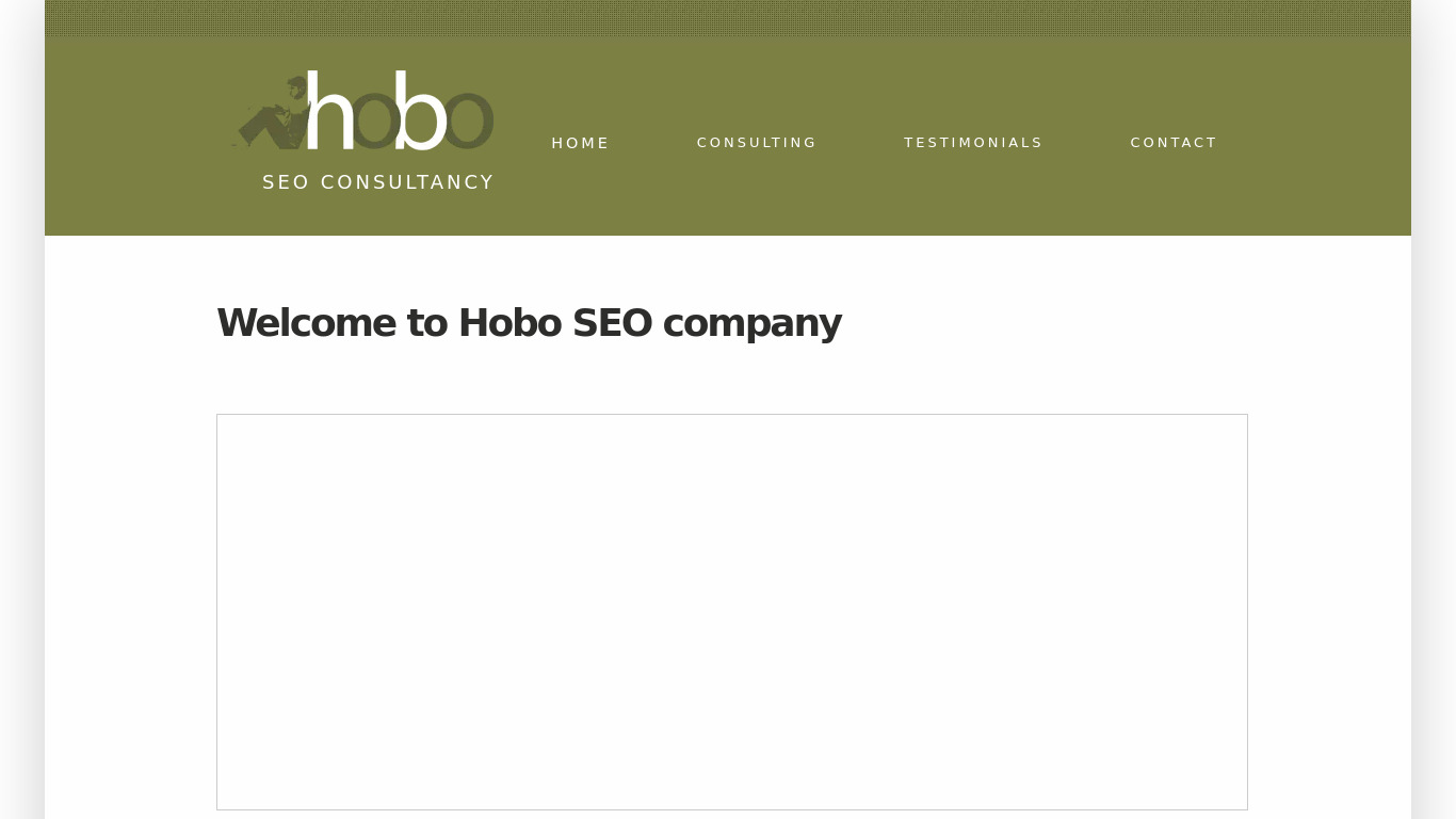 Hobo-web Landing page