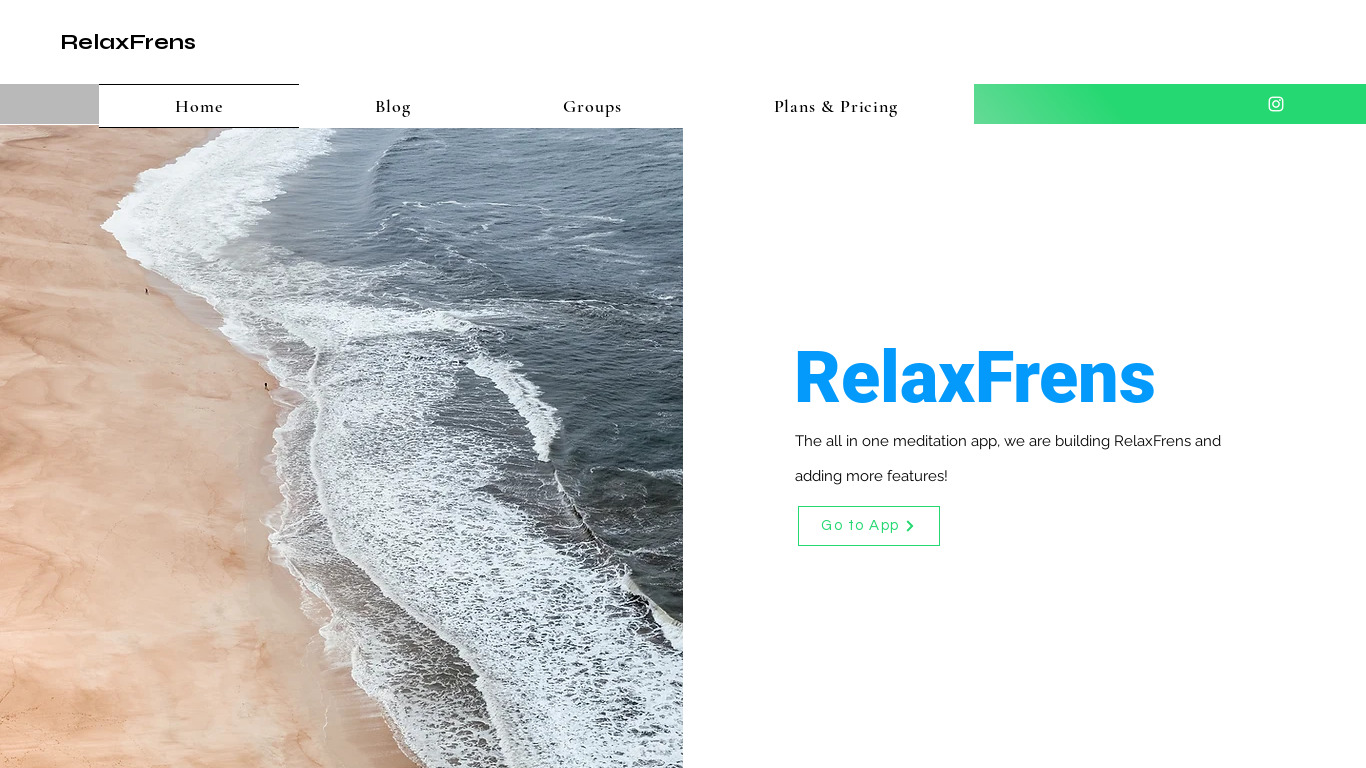 RelaxFrens Landing page