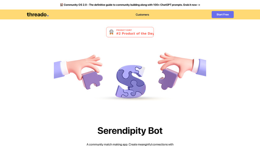 Serendipity Bot Landing Page