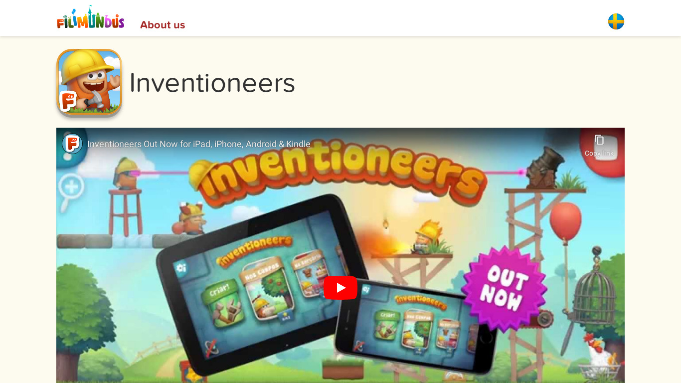 Inventioneers Landing page