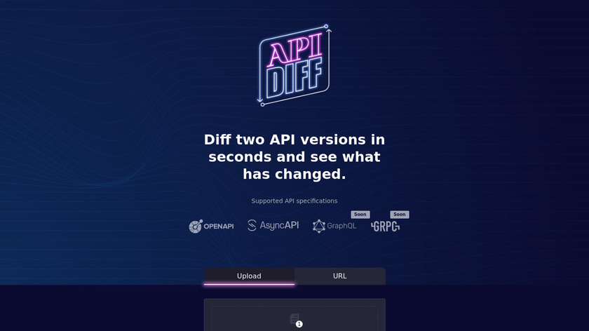 API-Diff.io Landing Page
