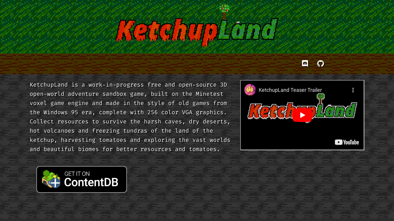 KetchupLand Landing page