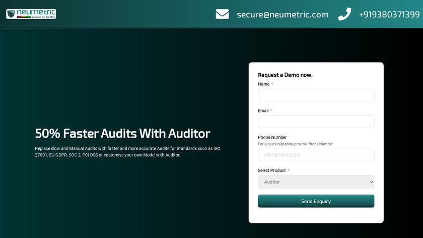 Neumetric Auditor Landing Page