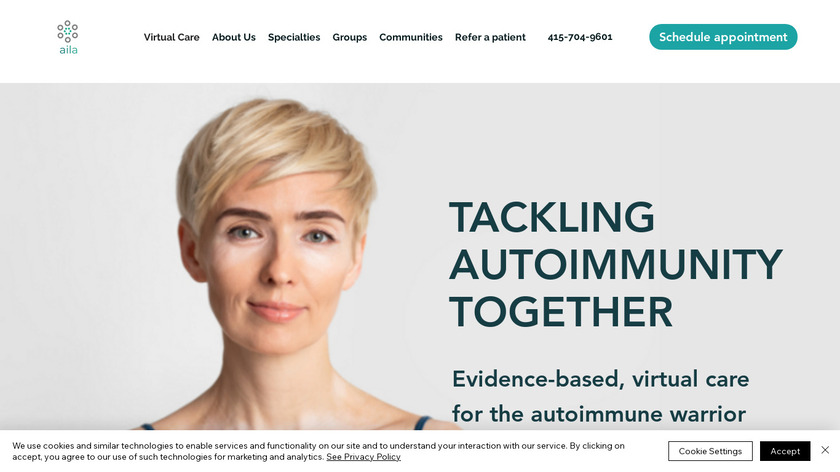 Aila Health Landing Page
