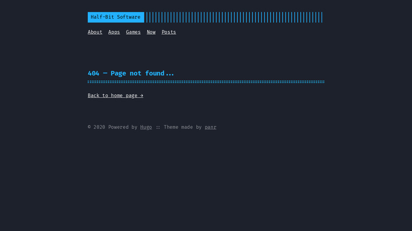 halfbitsoftware.com Panic Attack Landing Page