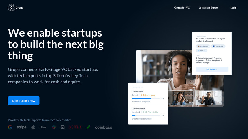 Grupa.io Landing Page