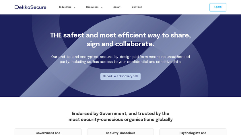 DekkoSecure Landing Page