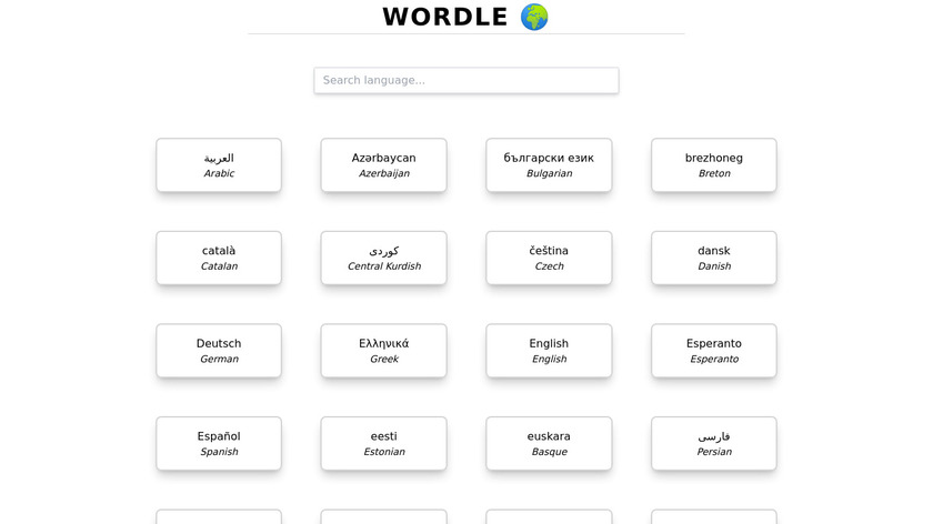 Wordle Global Landing Page